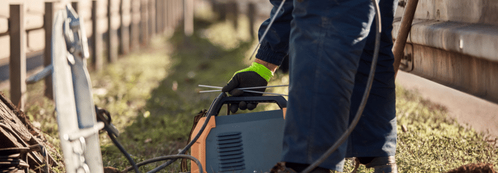 How Sewer Line Inspections Prevent Costly Repairs: Plumber inspecting a sewer